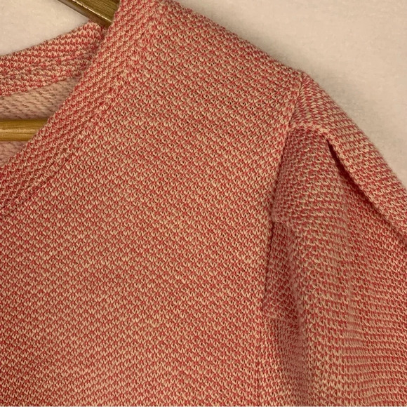 Talbots Pink Knit Short Puff Sleeve Sweater - Picture 5 of 6